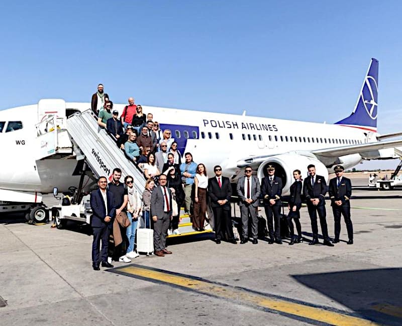 Rejs inauguracyjny LOT Polish Airlines do Marrakeszu