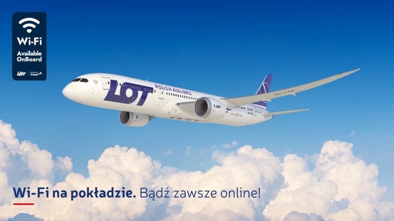 Bądź online podczas lotu Dreamlinerem