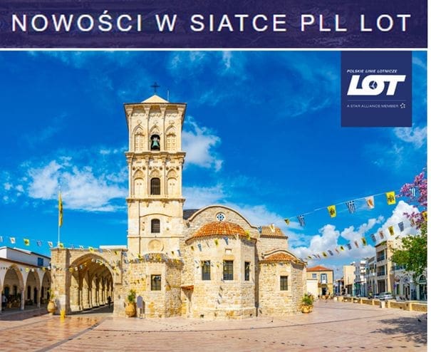 LOT Larnaka Cypr loty